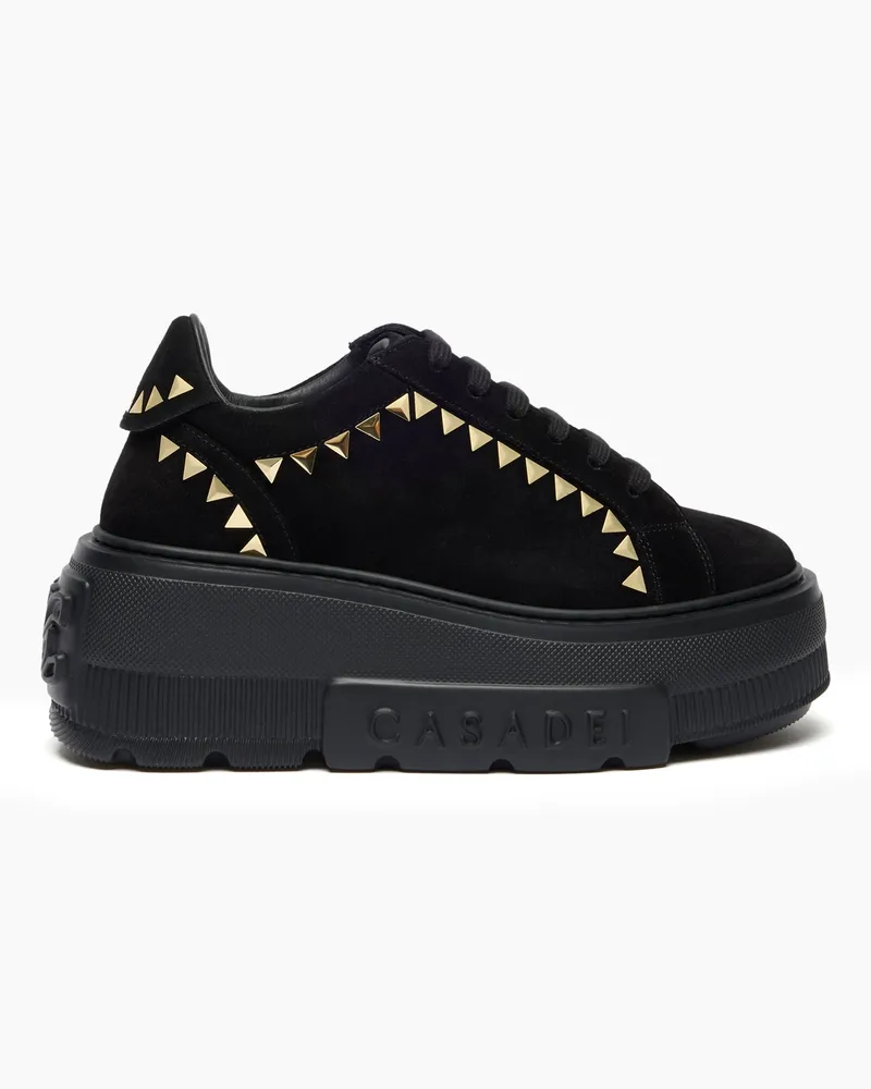 Casadei Nexus Divine Sneaker - Frau Sneakers Gold Black Gold