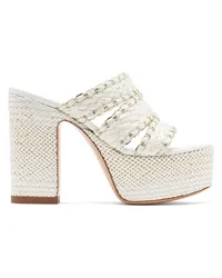 Casadei Kalimba Platform Sandals Weiss