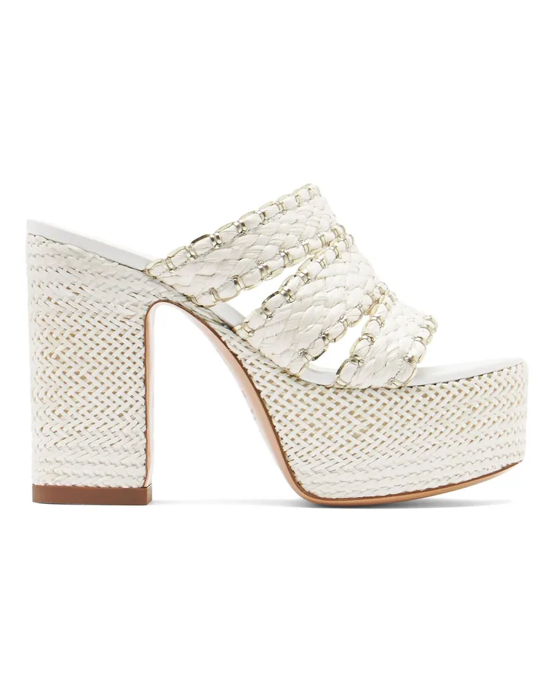 Casadei Kalimba Platform Sandals Weiss