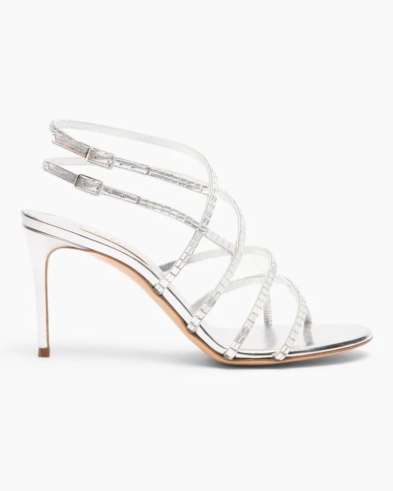 Casadei Starsway Cage Julia Sandals - Frau Sandalen Silver Silver