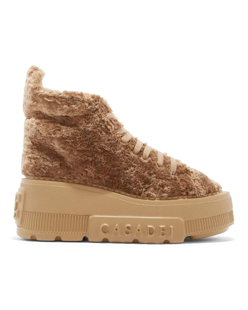 Casadei Nexus Senales Faux Fur Caramel