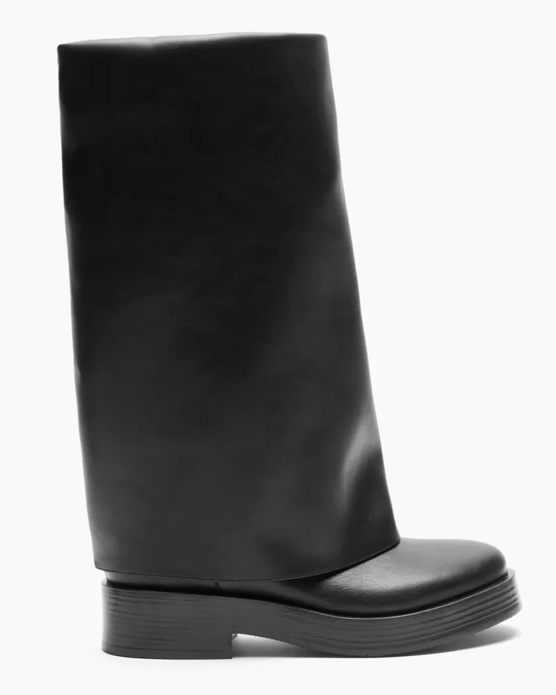 Casadei Charlie Double High Boots - Frau Hohe Stiefel Black Black
