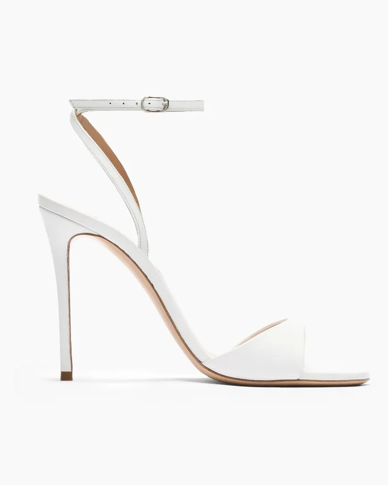 Casadei Julia Leather Sandals - Frau Sandalen White White