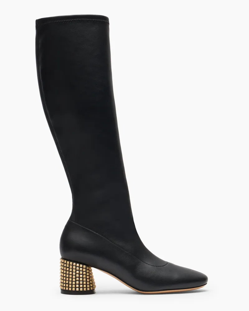 Casadei Goldmember To The Knee - Frau Hohe Stiefel Black Black