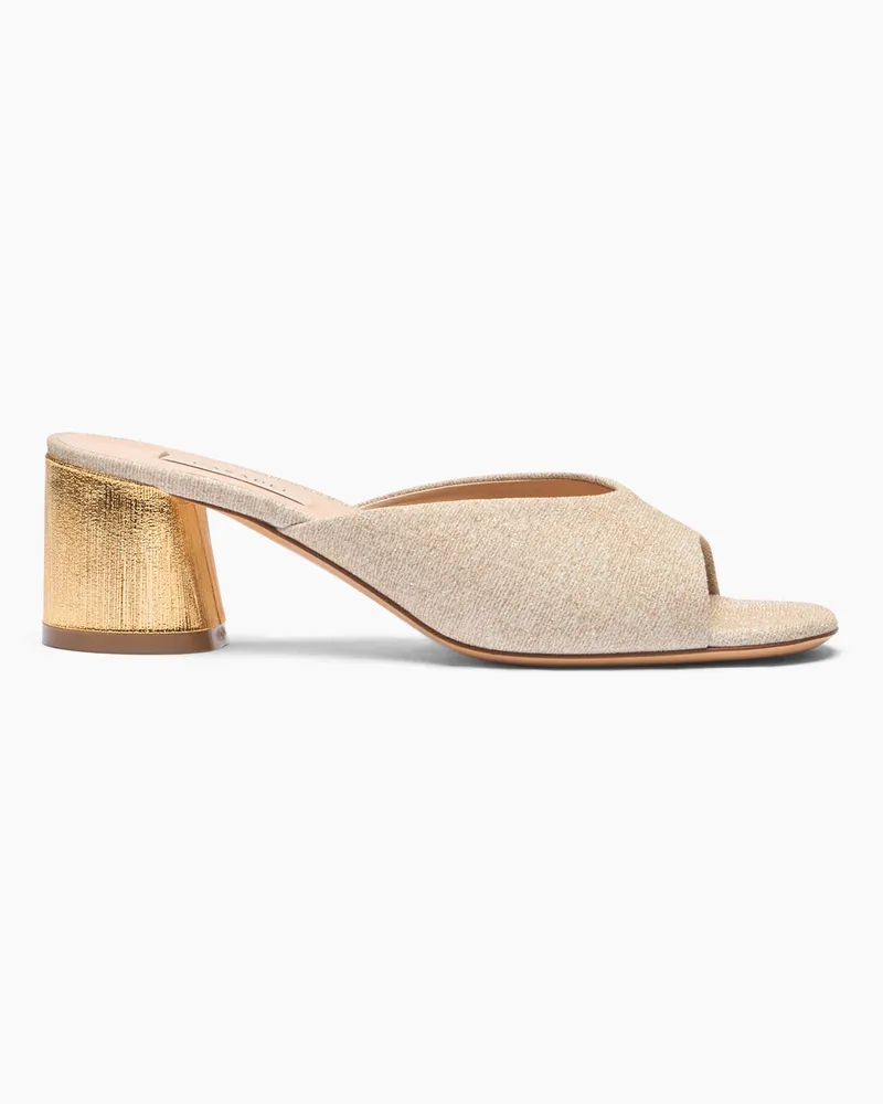 Casadei Cleo Opera Bellagio Mules - Frau Mules Gold Gold