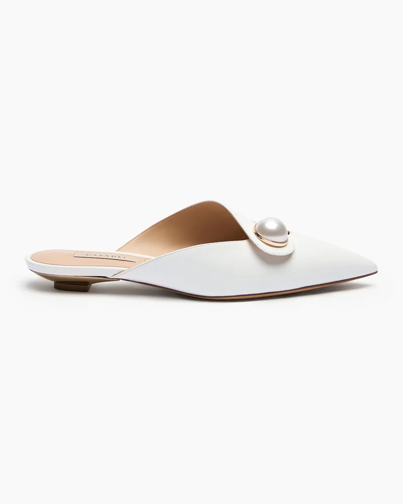 Casadei Blade Big Pink Ballet Flats - Frau Flats White White