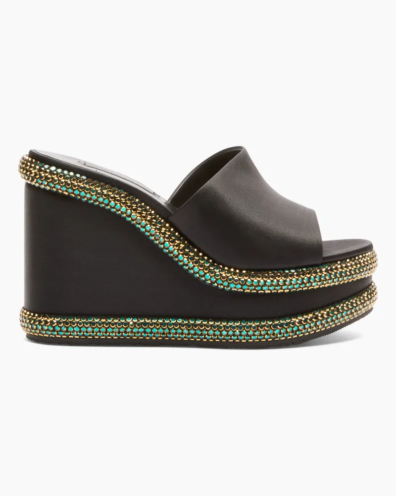 Casadei Olympo Wedges - Frau Wedges Und Slides Black Black