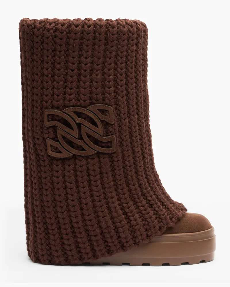 Casadei Double Face High Boot - Frau Hohe Stiefel Cacao Cacao