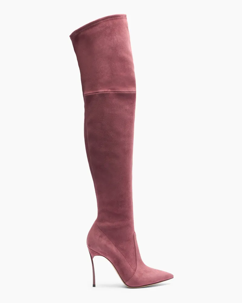 Casadei Suede Over The Knee - Frau Overknee-stiefel Renaissance Renaissance
