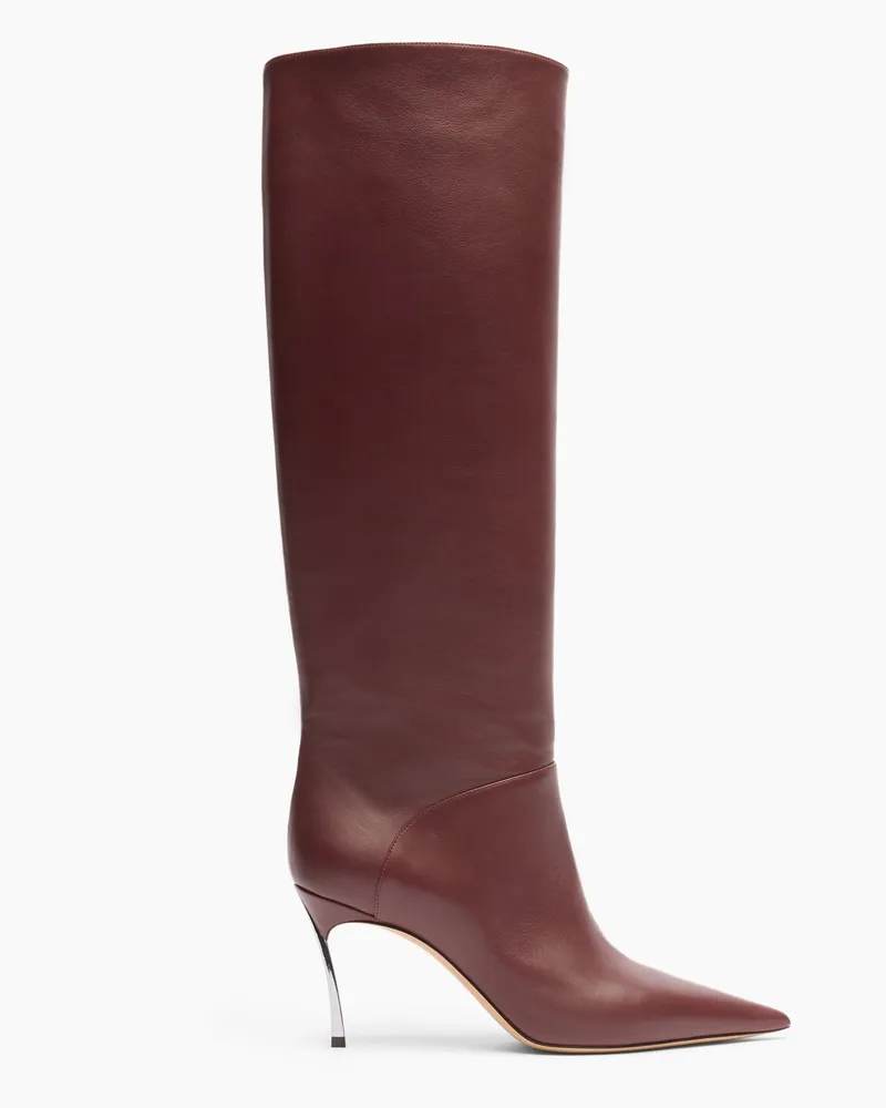 Casadei Superblade To The Knee - Frau Hohe Stiefel Amarena Amarena