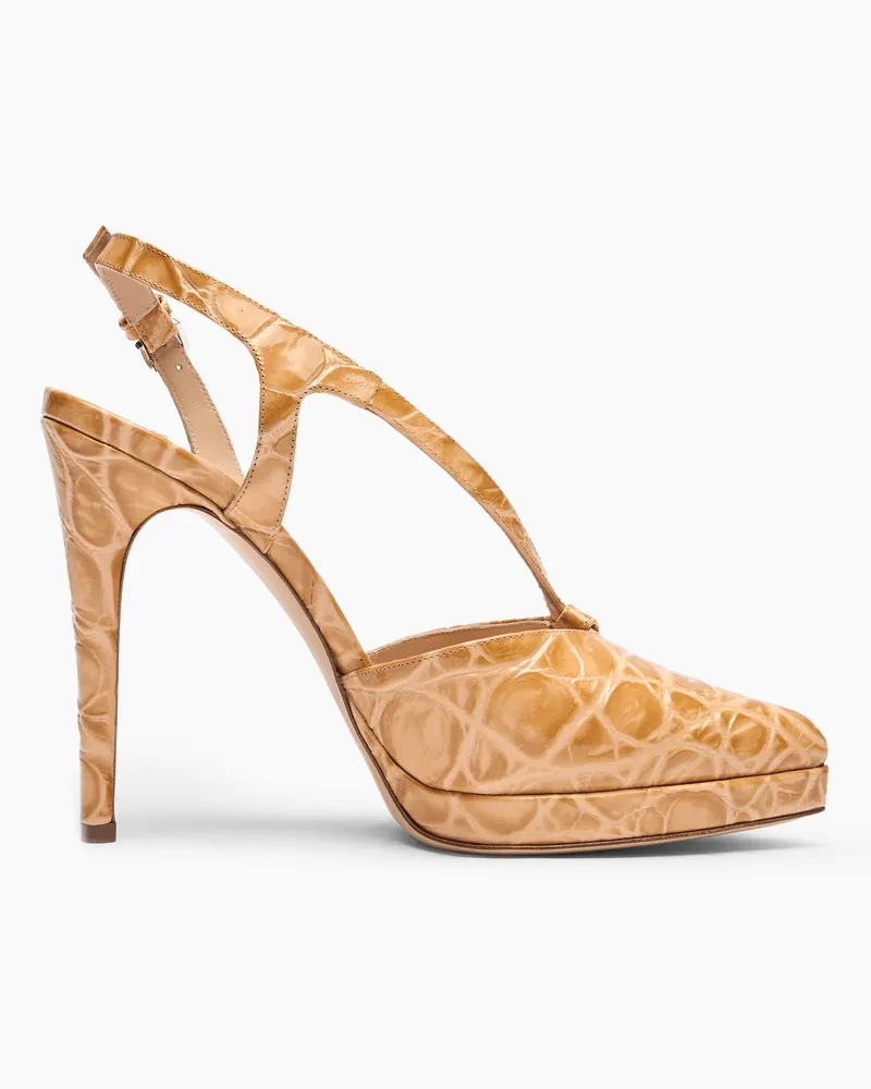 Casadei Michelle Jurassic Sandals - Frau Plateauschuhe Toffee Toffee