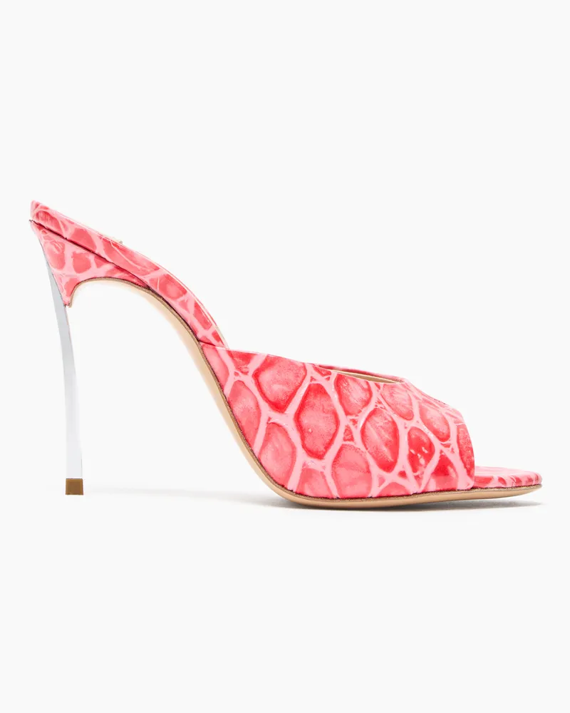 Casadei Blade Jurassic Mules - Frau Mules Coral Coral
