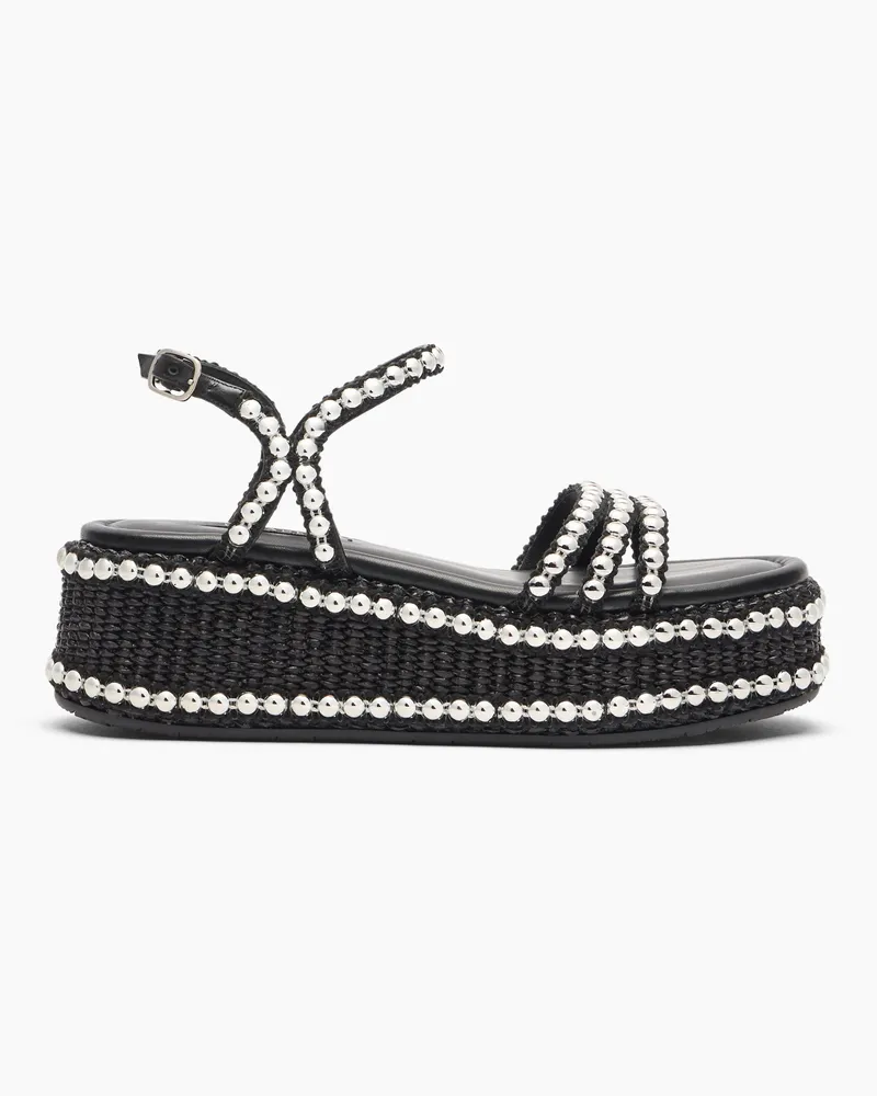 Casadei New Zeppa Studsway - Frau Wedges Und Slides Schwarz Schwarz