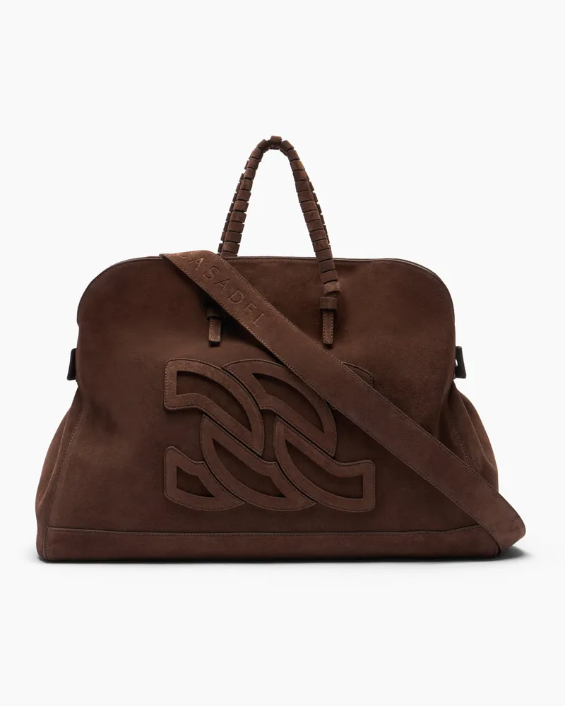 Casadei Park Avenue Velour Bag - Frau Taschen Cacao Cacao