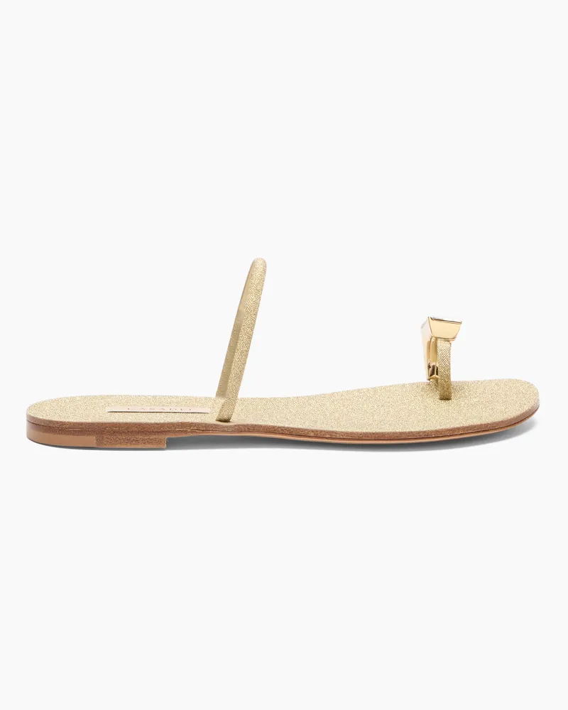 Casadei Soraya Solar Eclipse Flat Sandals - Frau Flats Goldust Goldust