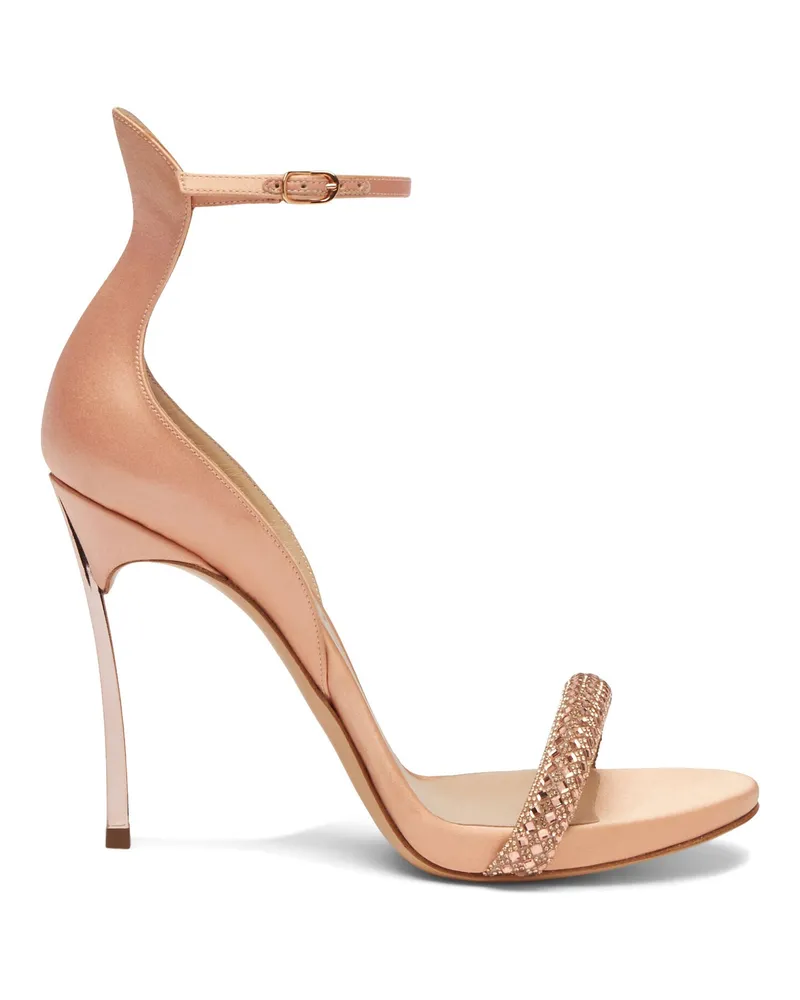 Casadei Cappa Blade Stratosphere Satin Sandals Light