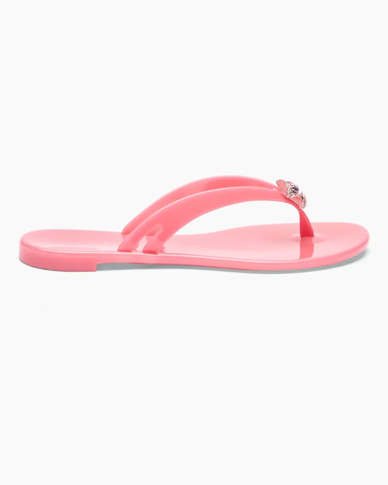 Casadei Jelly Flip Flops - Frau Flats Coral Coral