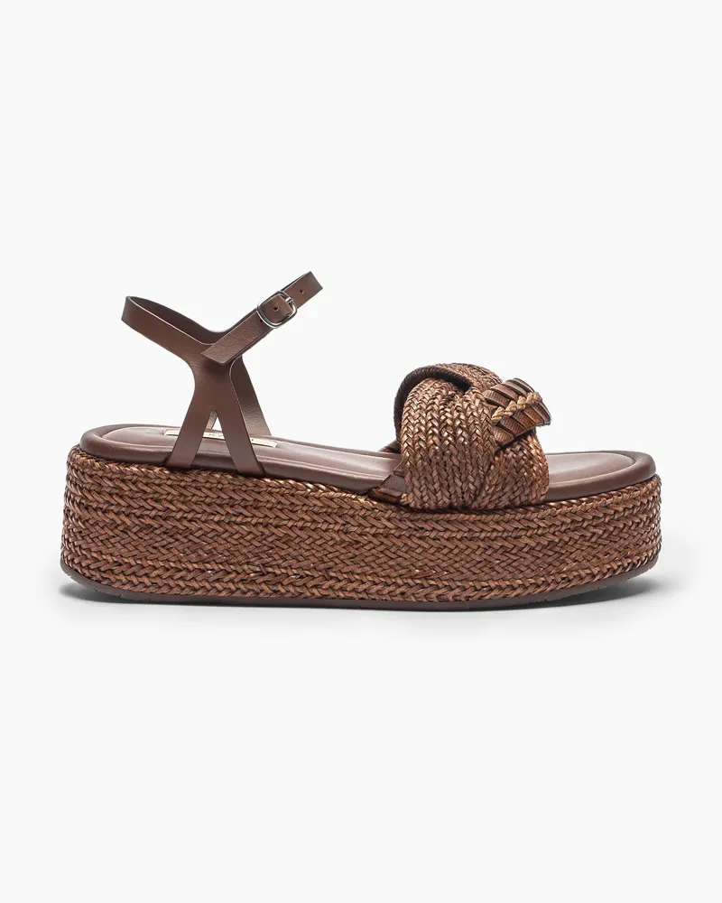 Casadei New Zeppa Odissea Hanoi Platform - Frau Wedges Und Slides Rum Rum