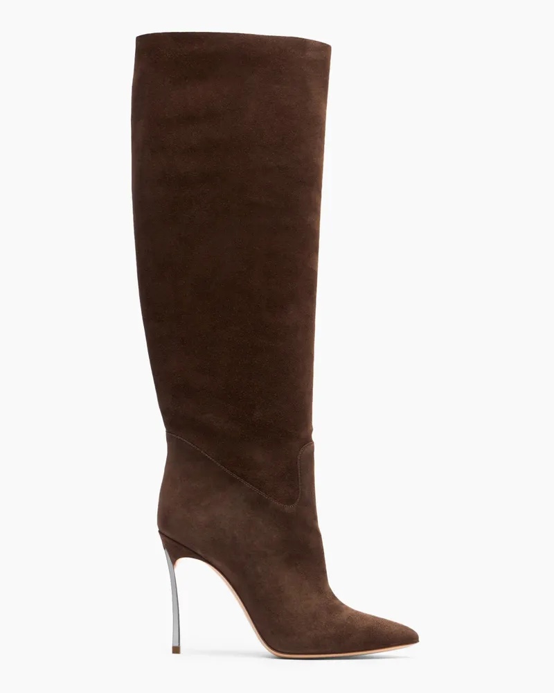Casadei Blade - Frau Hohe Stiefel Cacao Cacao