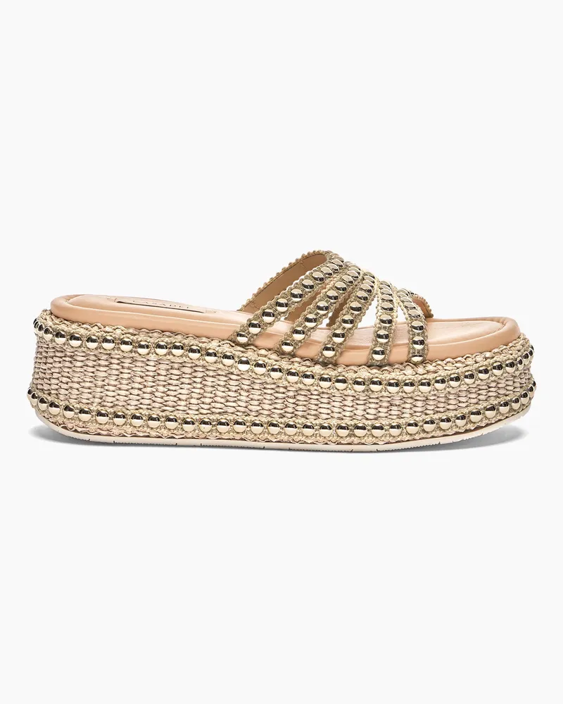 Casadei New Zeppa Studsway - Frau Wedges Und Slides Bambus Bambus