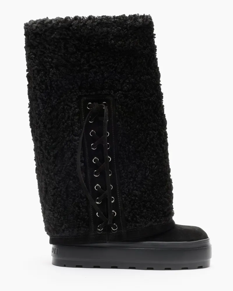 Casadei Double Face High Boot - Frau Hohe Stiefel Black Black