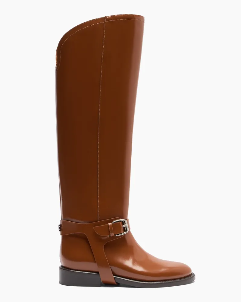 Casadei Riderama To The Knee - Frau Hohe Stiefel Cuoio Cuoio