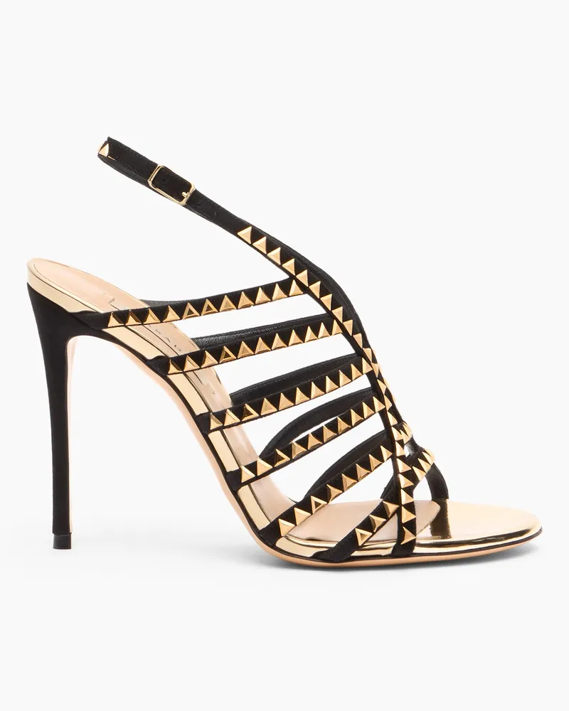Casadei Divine Sandal - Frau Sandalen Gold Black Gold