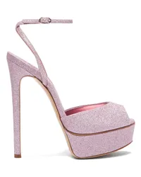 Casadei Flora Glitter Platform Sandals Minou