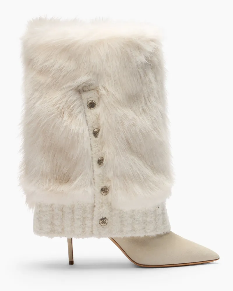 Casadei Double Face Julia High Boot - Frau Hohe Stiefel Yogurt+white Yogurt+white