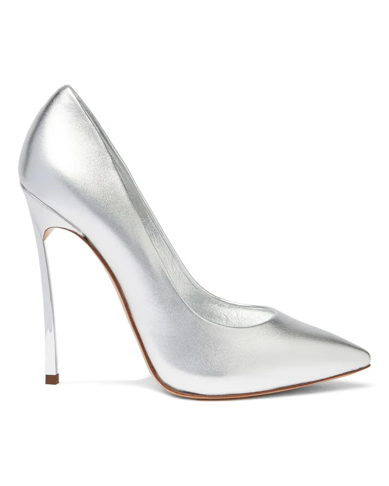 Casadei Blade Flash Pumps Silver