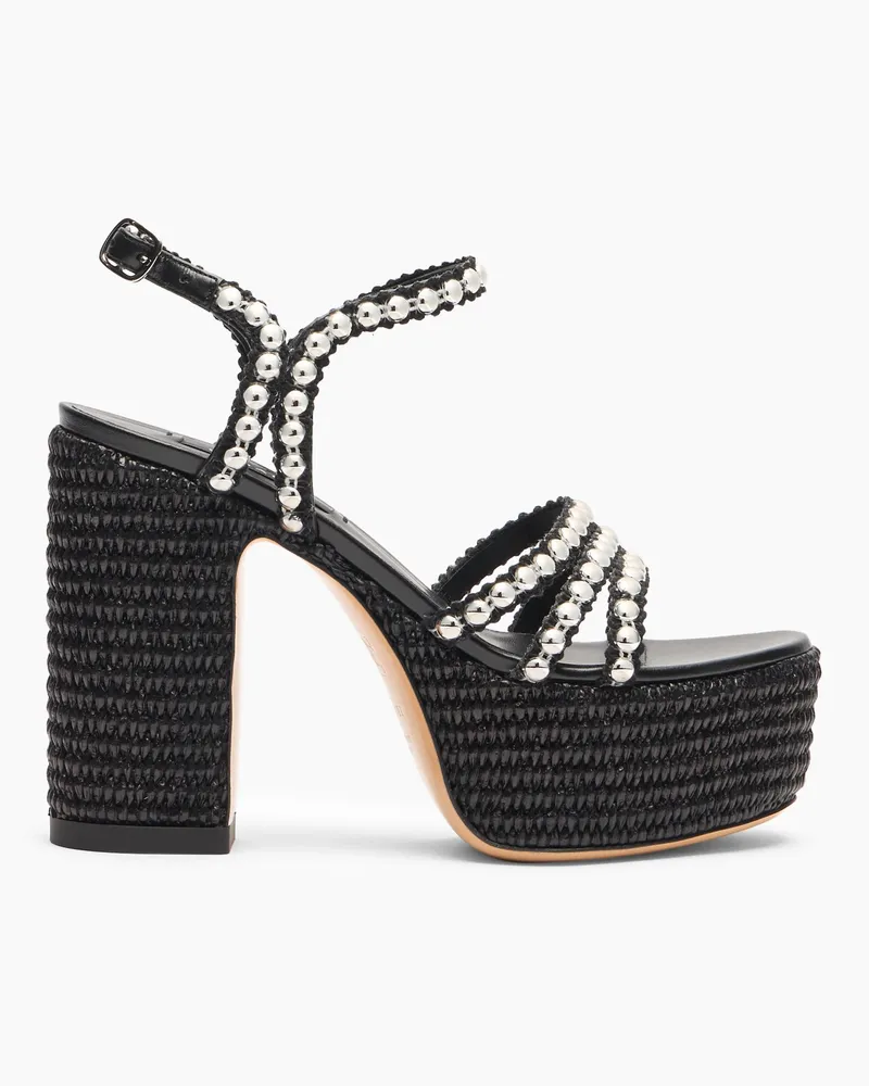 Casadei Isa Studsway - Frau Wedges Und Slides Schwarz Schwarz