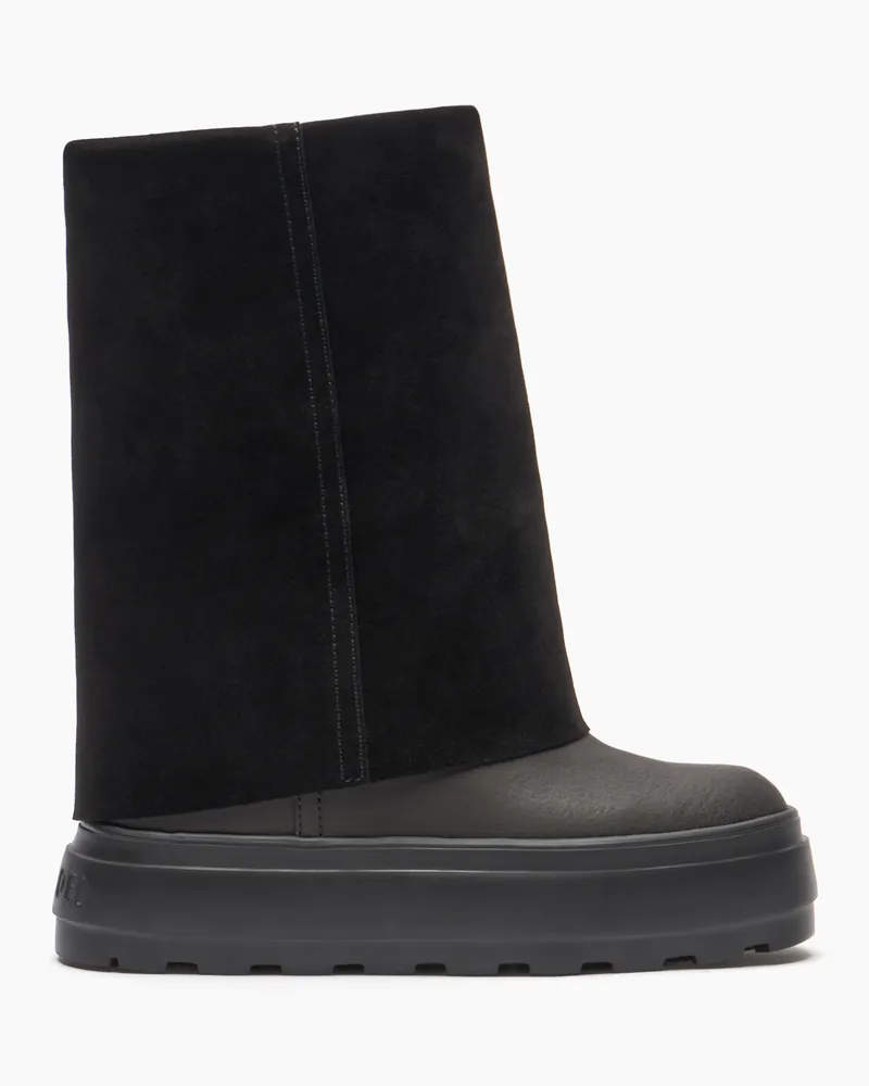 Casadei New Double Face Suede - Frau Damenstiefeletten Black Black