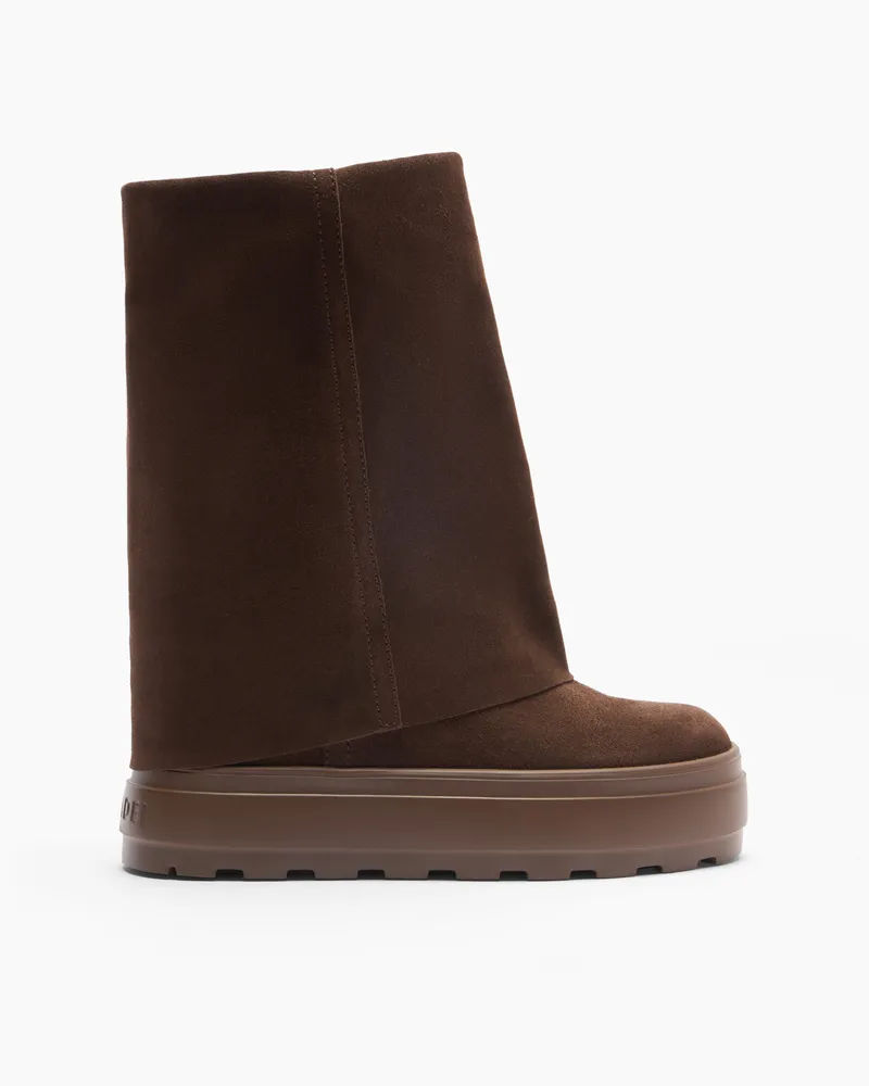 Casadei Double Face High Boots - Frau Hohe Stiefel Bruciato Bruciato