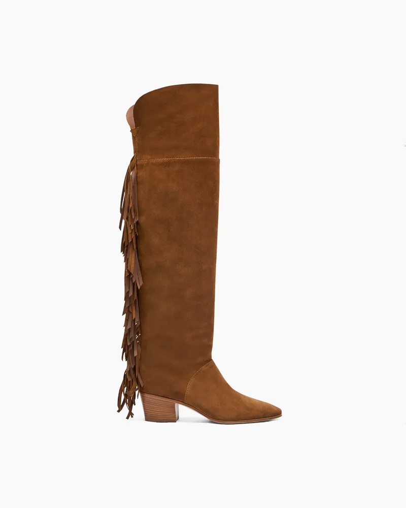 Casadei Beat Suede Over The Knee - Frau Overknee-stiefel Sella Sella