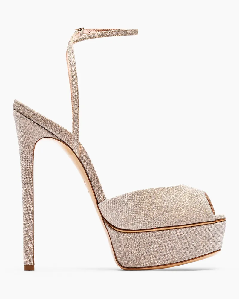 Casadei Flora Solar Eclipse Platform Sandals - Frau Plateauschuhe Nude Nude