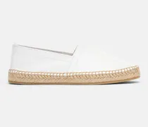 Lola White - Frau Espadrilles Weiß - Kalbsleder