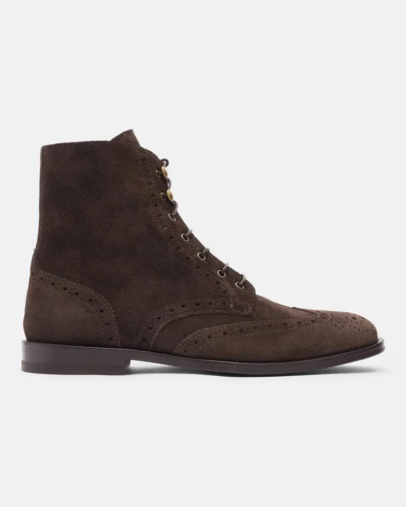 Scarosso Stefania Marrone Scamosciata - Frau Boots Braun - Veloursleder Braun