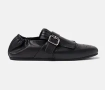 Julian Black - Mann Monk Schuhe Schwarz - Kalbsleder