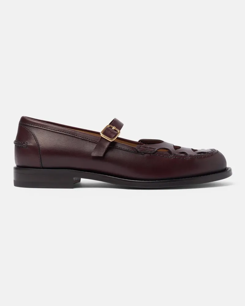 Scarosso Minni Bordeaux - Frau Loafers Bordeaux - Kalbsleder Bordeaux