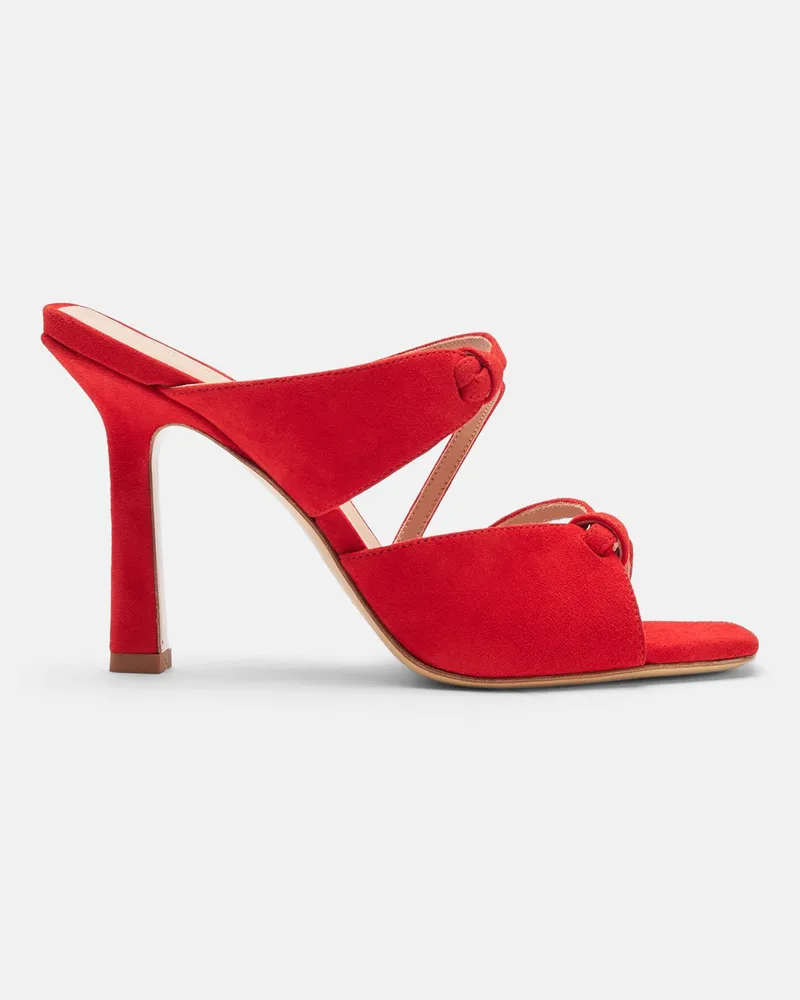 Scarosso Zoe Rot Veloursleder - Frau Sandalen Rot - Veloursleder Rot