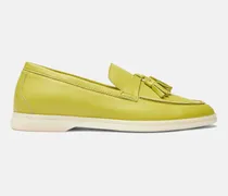 Leandra Lime  - Frau Loafers & Mules Lime - Kalbsleder
