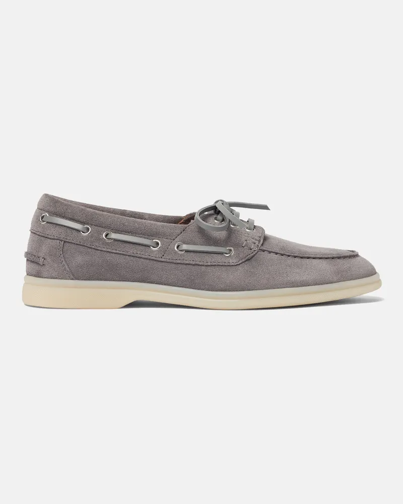 Scarosso Lia Grau Veloursleder - Frau Loafers & Mules Grau - Veloursleder Grau