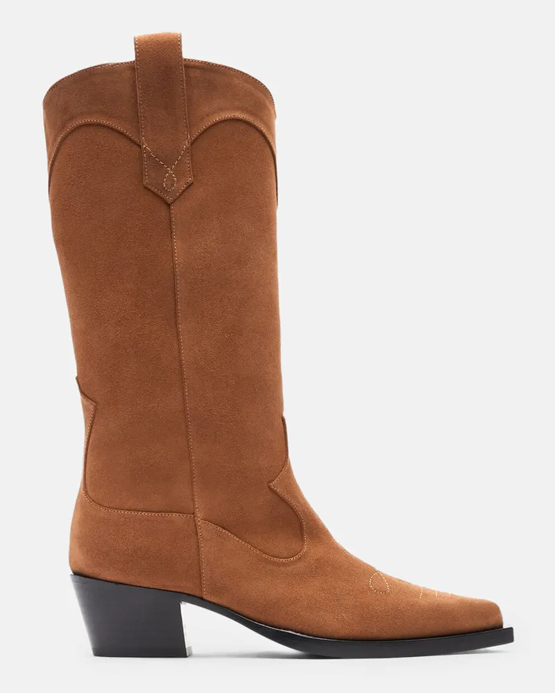 Scarosso Dolly Hellbraun Veloursleder - Frau Last Chance Hellbraun - Veloursleder Hellbraun