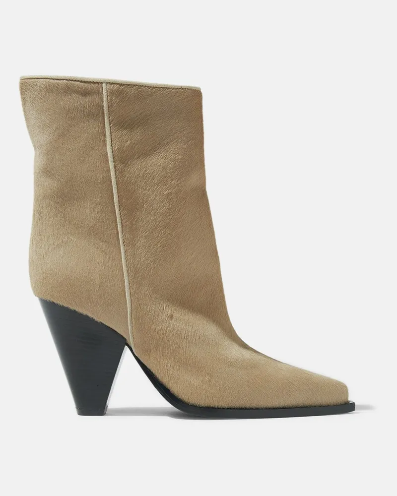 Scarosso Emily Beige Pony - Frau Boots Beige - Pony Beige