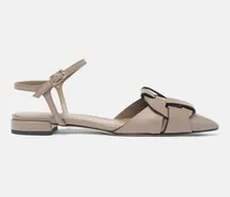 Amanda Taupe - Frau Ballerinas Taupe – Kalbsleder