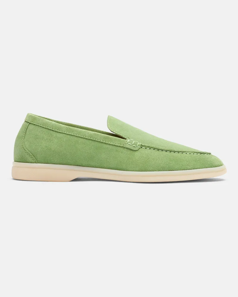 Scarosso Ludovica Verde Chiaro Scamosciata - Frau Loafers & Mules Hellgrün - Veloursleder Hellgrün