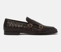 Ernesto Braun Geflochten - Mann Monk Schuhe Braun - Kalbsleder
