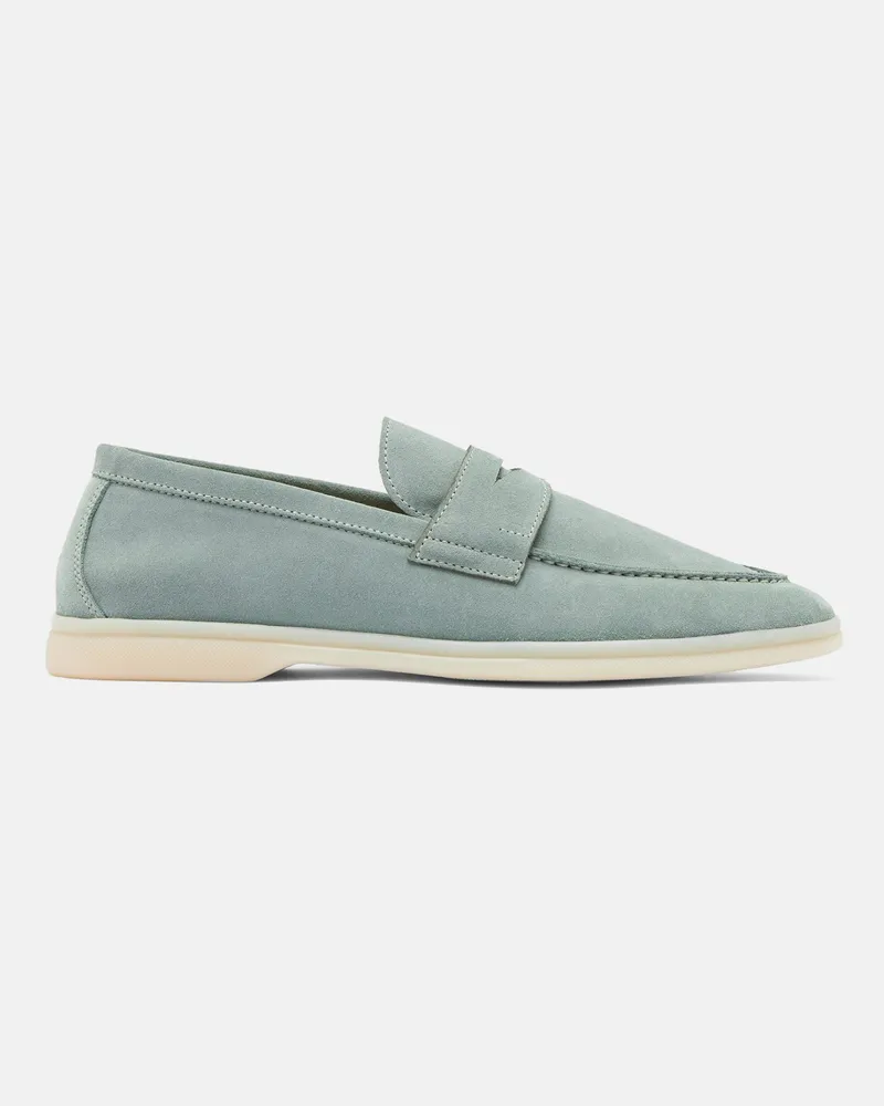 Scarosso Luciano Salbei Veloursleder - Mann Loafers Salbei - Veloursleder Salbei
