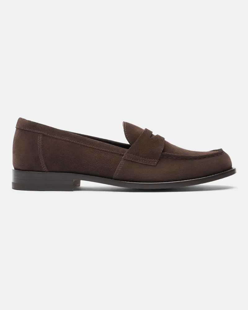 Scarosso Harper Braun Veloursleder - Frau Loafers Braun - Veloursleder Braun