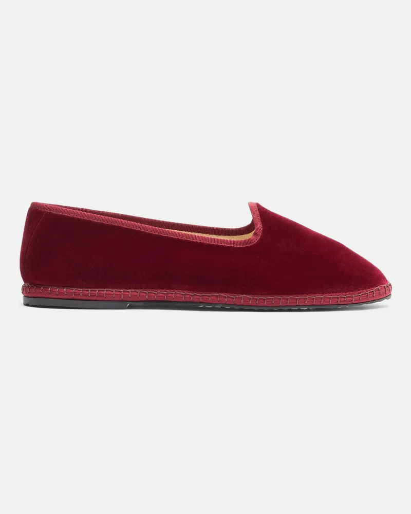 Scarosso Valentino Bordeaux Velluto - Mann Friulane Slippers Bordeaux - Samt Bordeaux